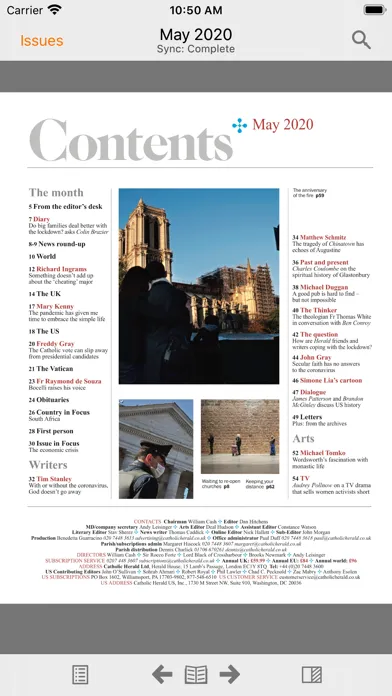 Capturas de pantalla de The Catholic Herald