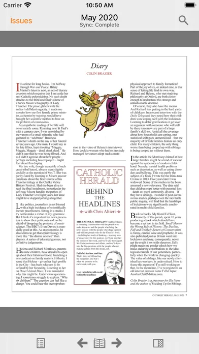 Capturas de pantalla de The Catholic Herald