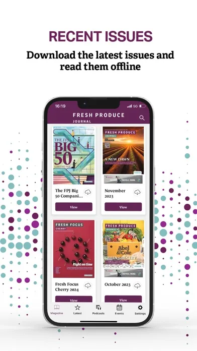 Fresh Produce Journal Ekran Görüntüleri