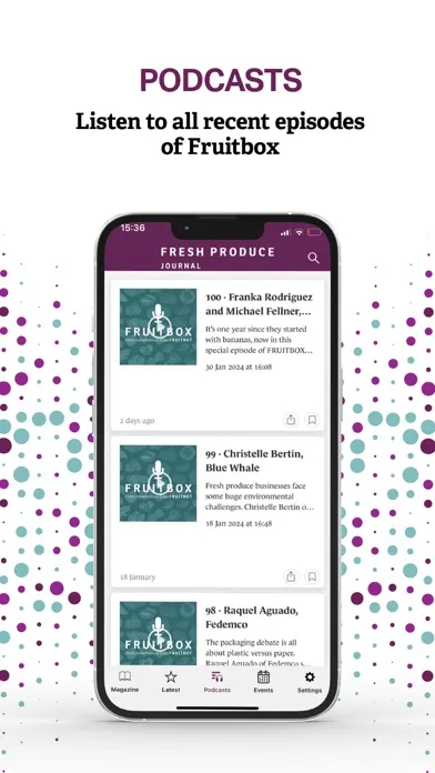 Fresh Produce Journal Ekran Görüntüleri