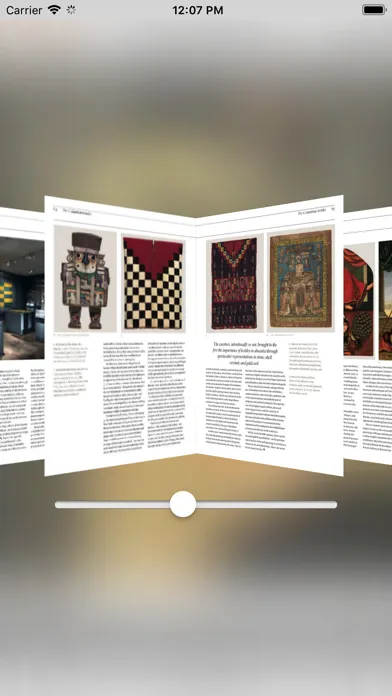 Capturas de tela do HALI Magazine