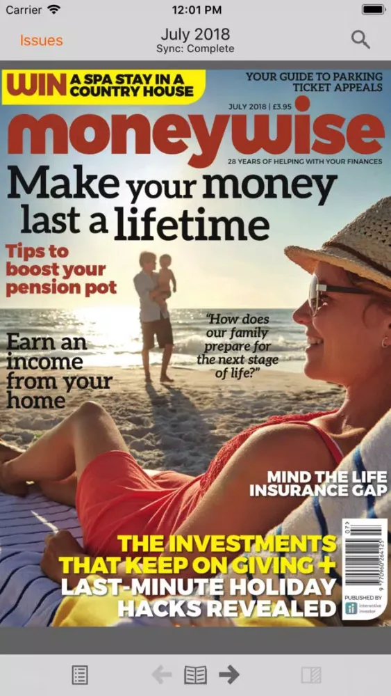 Capturas de pantalla de Moneywise Magazine