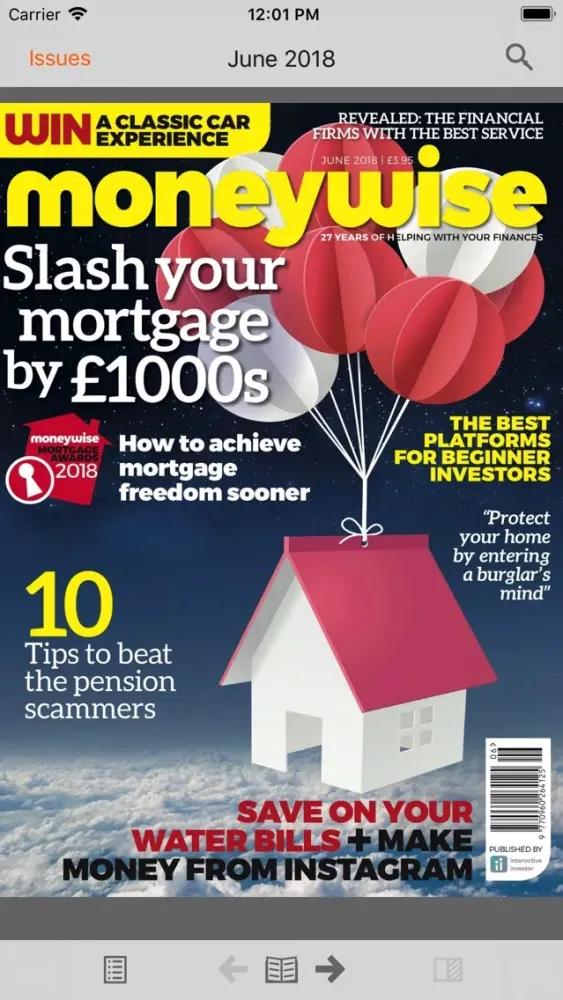 Capturas de pantalla de Moneywise Magazine
