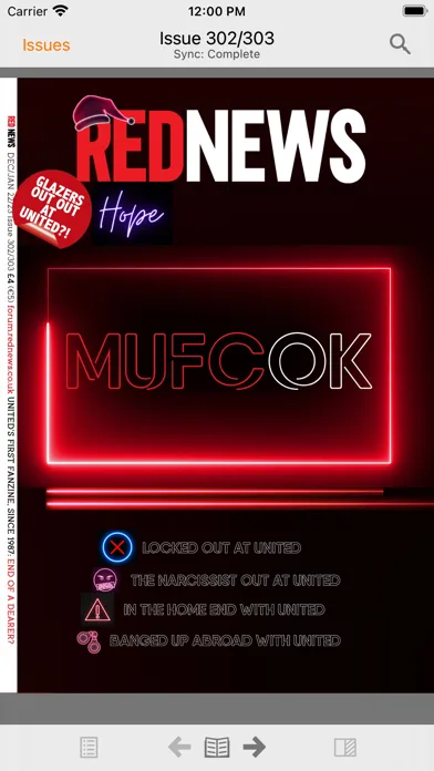 ภาพหน้าจอของ Red News Fanzine