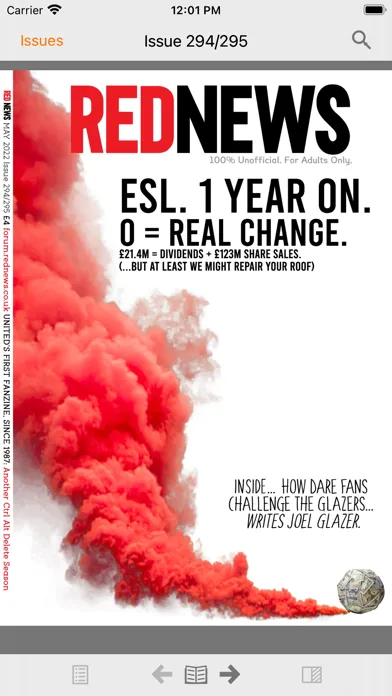 ภาพหน้าจอของ Red News Fanzine
