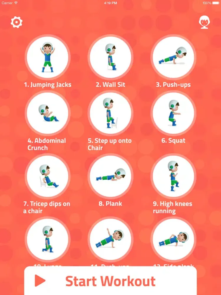 تصاویر 7-Minute Workout for Kids Pro: Make Fitness Fun for Stronger, Healthier Kids Through Interval Training iPad 