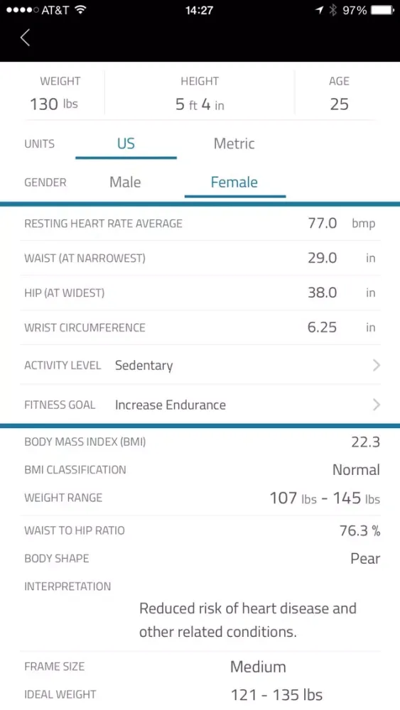 Fit Calc: Fitness calculator to help you with full body analysis Ekran Görüntüleri