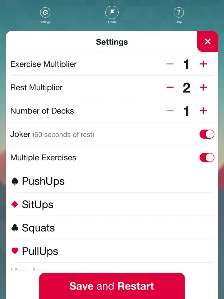 Capturas de tela do Fitness Spades: Bodyweight Challenge Game to help you burn fat with body shred workouts iPad 
