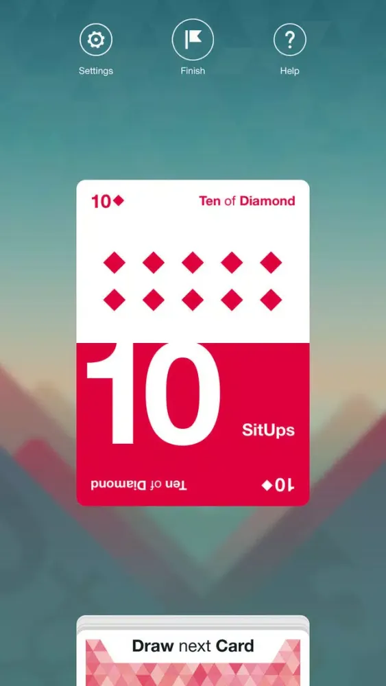 Capturas de tela do Fitness Spades: Bodyweight Challenge Game to help you burn fat with body shred workouts