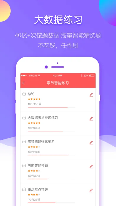 Capturas de pantalla de 经济师万题库-初中级经济师视频题库！