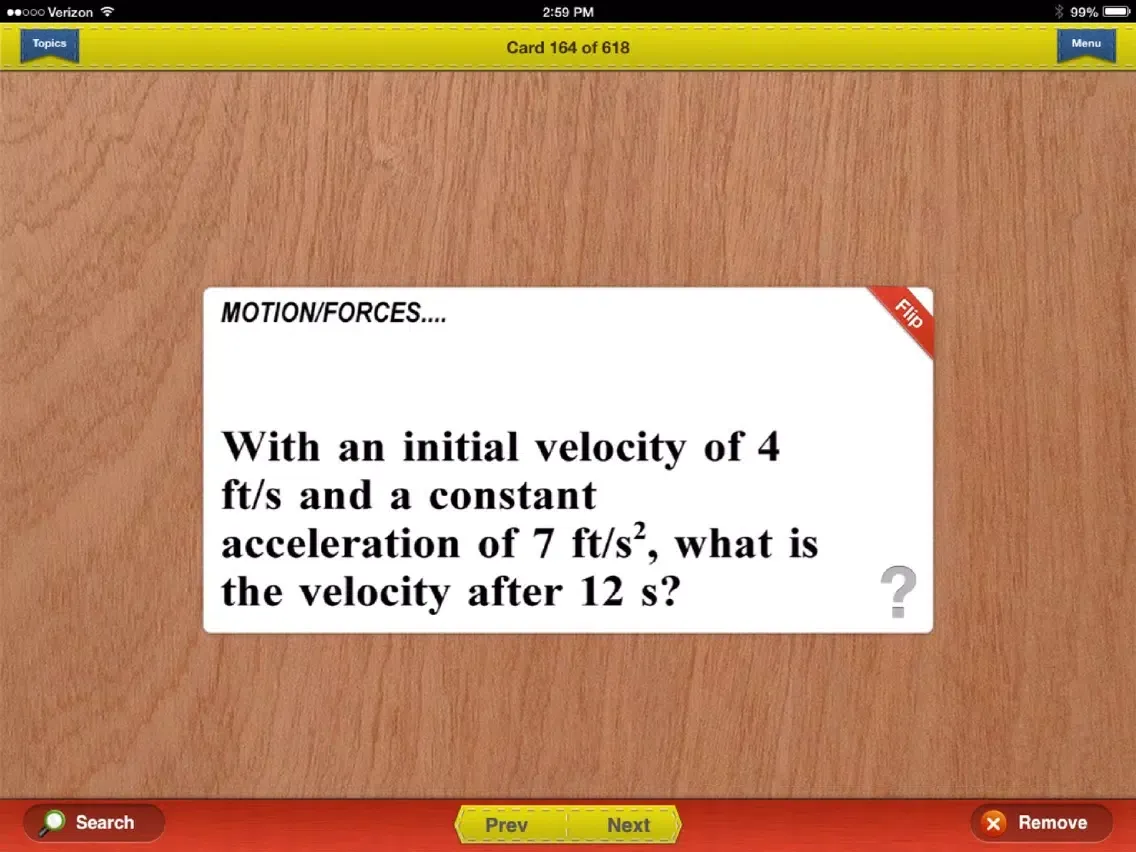 تصاویر AP Physics 1 & 2 Flashcards Exambusters iPad 