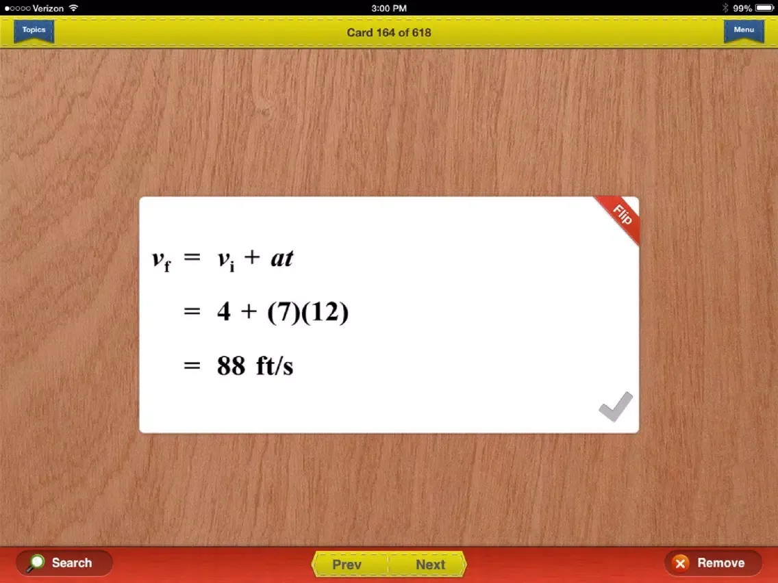 تصاویر AP Physics 1 & 2 Flashcards Exambusters iPad 