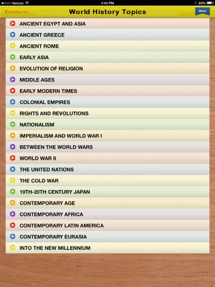 AP US & World History Prep Flashcards Exambusters iPad 應用截圖