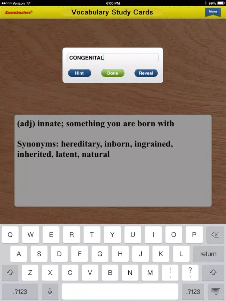 Captures d'écran de ASVAB Prep Verbal Flashcards Exambusters iPad 