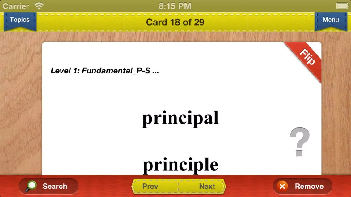 Captures d'écran de ASVAB Prep Verbal Flashcards Exambusters