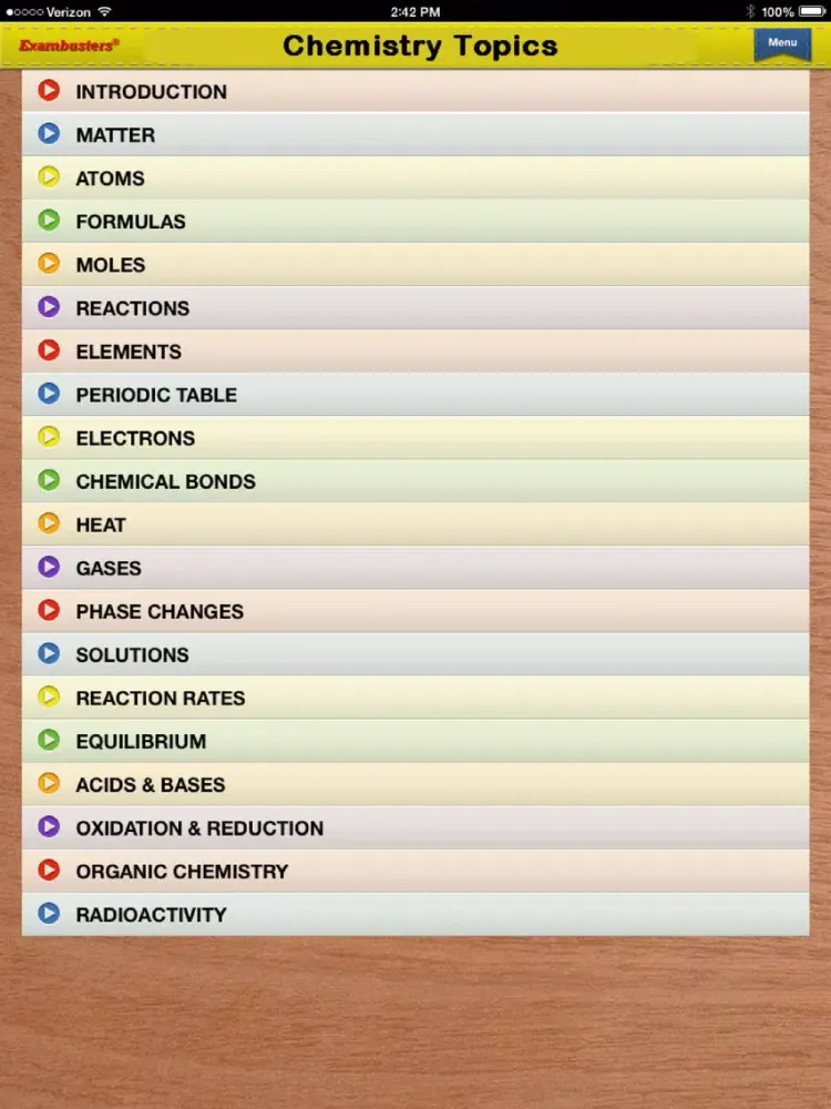 Tangkapan layar ASVAB Science Prep Flashcards Exambusters iPad 