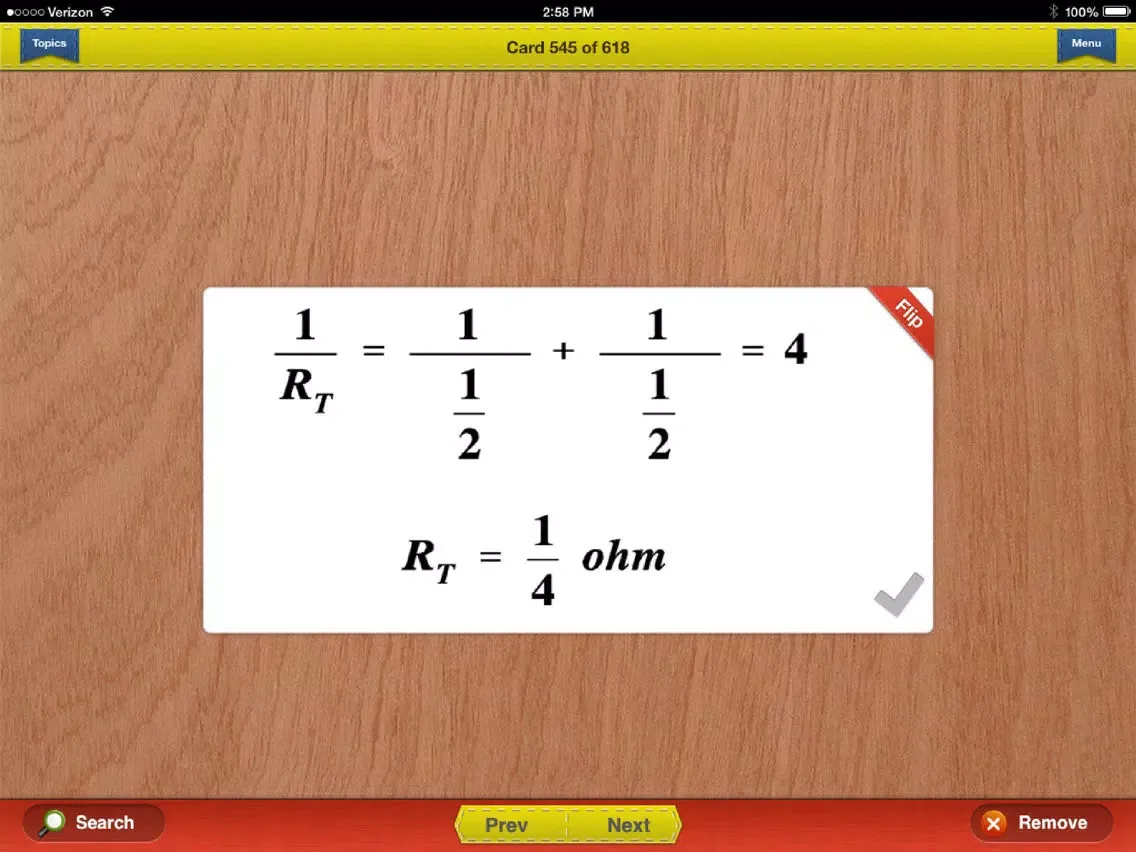 Tangkapan layar ASVAB Science Prep Flashcards Exambusters iPad 