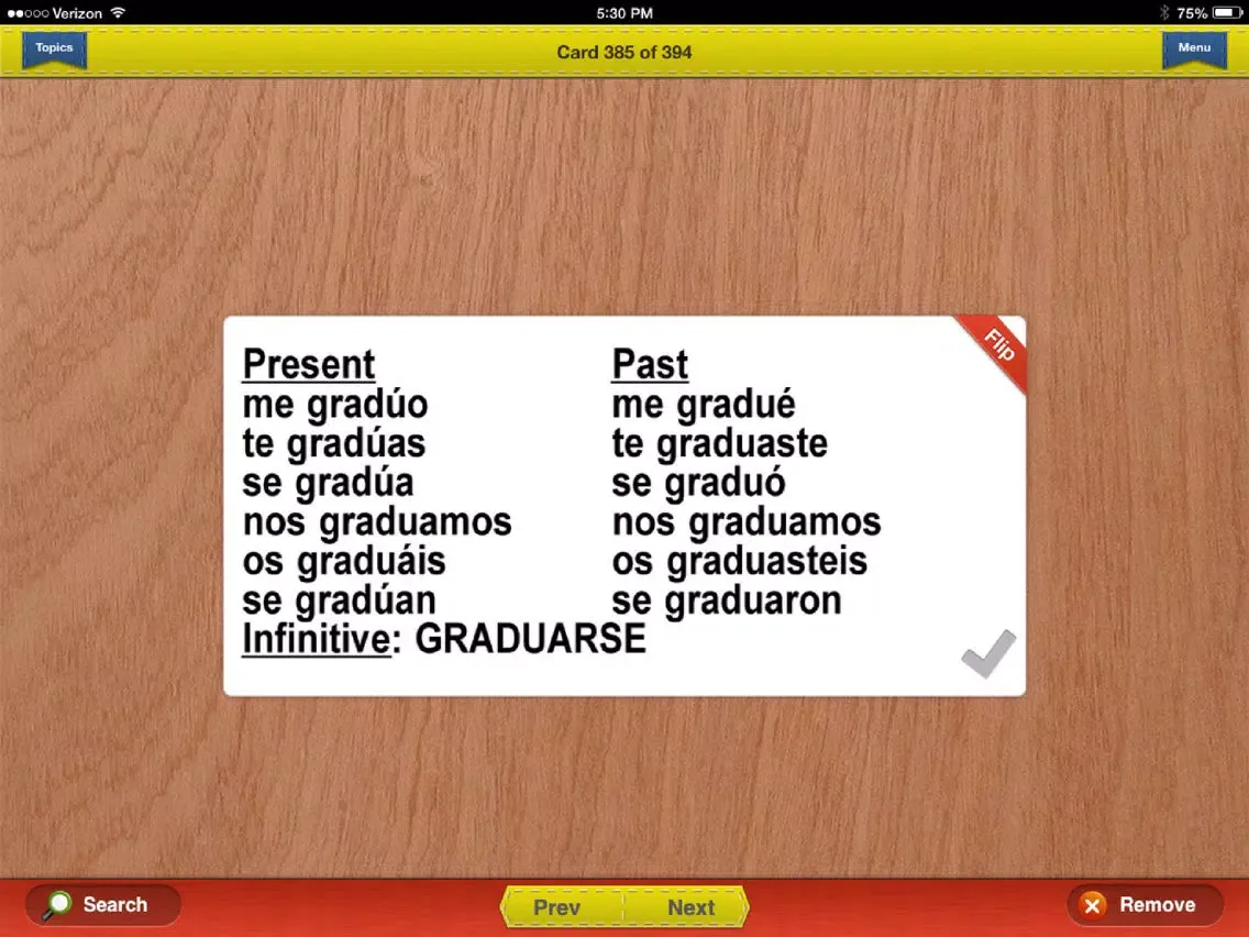 CLEP Spanish Prep Flashcards Exambusters iPad  Screenshots