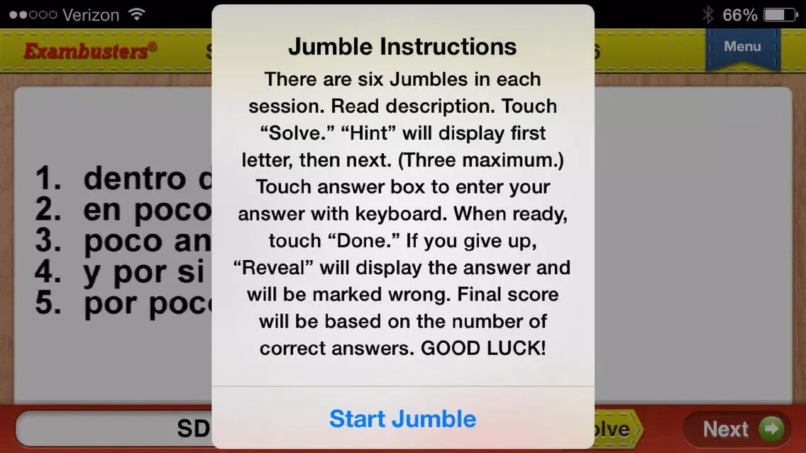 CLEP Spanish Prep Flashcards Exambusters Screenshots