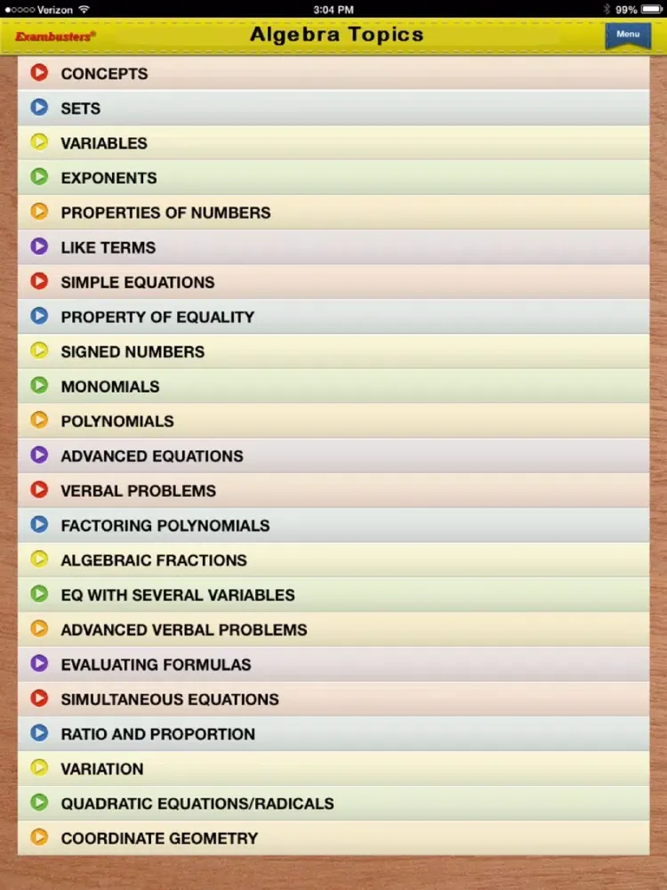 صور COMPASS Prep Math Flashcards Exambusters iPad 