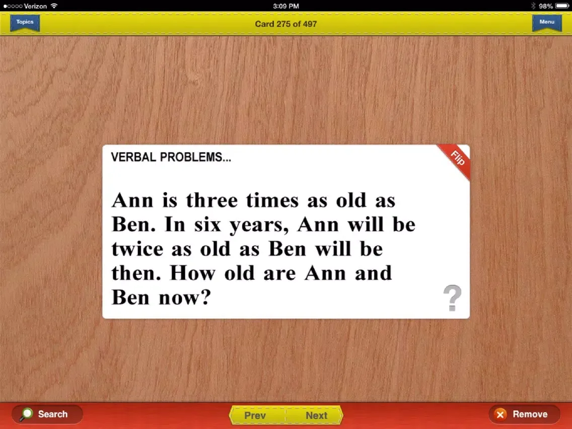 صور COMPASS Prep Math Flashcards Exambusters iPad 