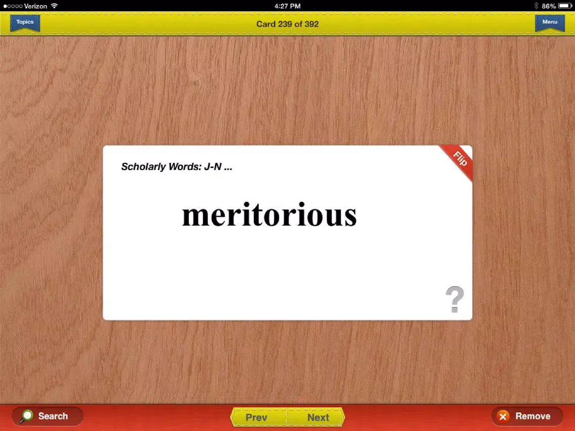 English Vocabulary Flashcards Exambusters iPad  Ekran Görüntüleri
