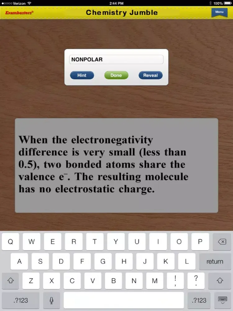Zrzuty ekranu GCSE Chemistry Prep Flashcards Exambusters iPad 