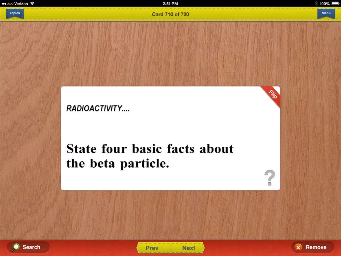 Zrzuty ekranu GCSE Chemistry Prep Flashcards Exambusters iPad 