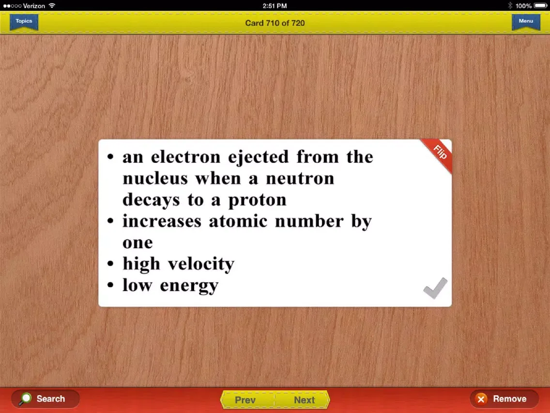 Zrzuty ekranu GCSE Chemistry Prep Flashcards Exambusters iPad 