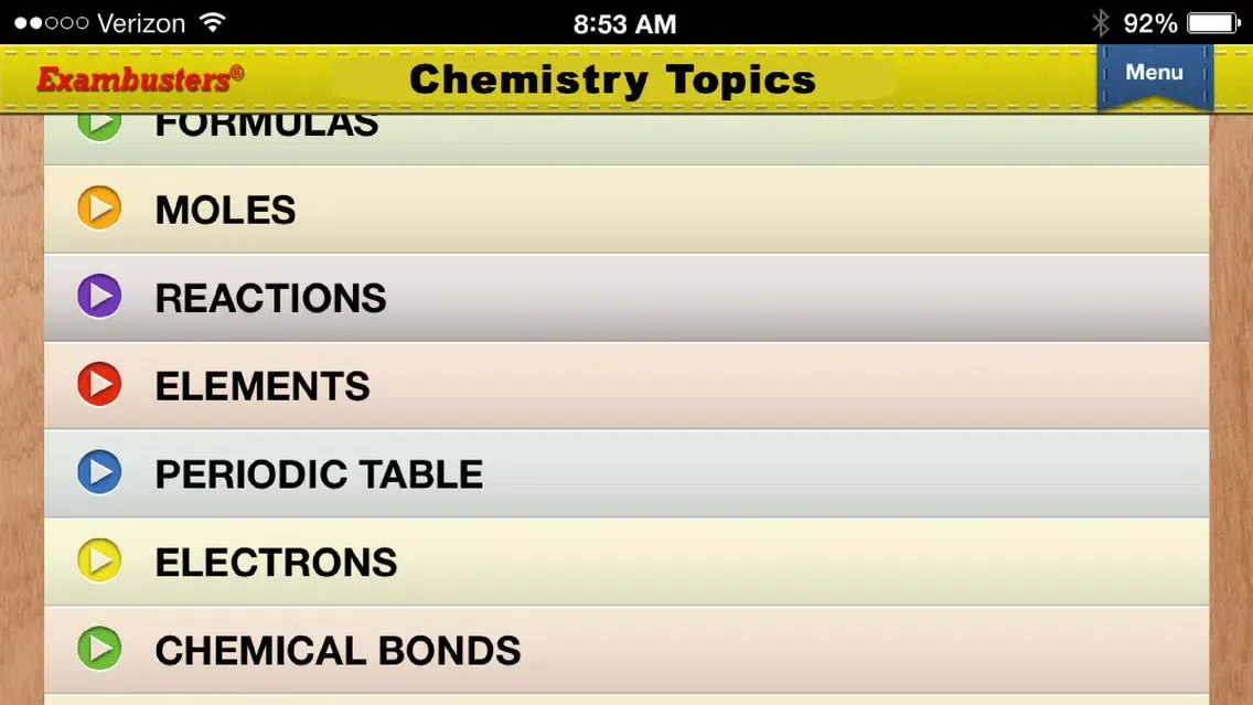Zrzuty ekranu GCSE Chemistry Prep Flashcards Exambusters