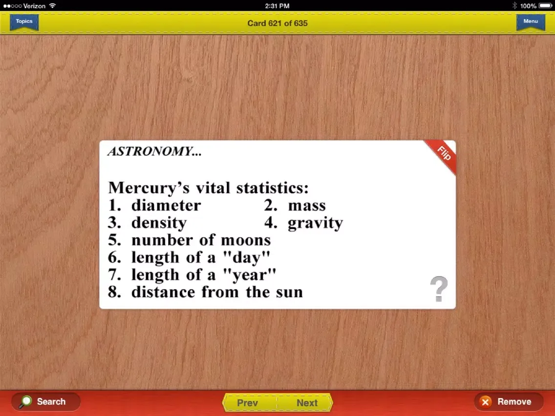 GCSE Geology Prep Flashcards Exambusters iPad  スクリーンショット