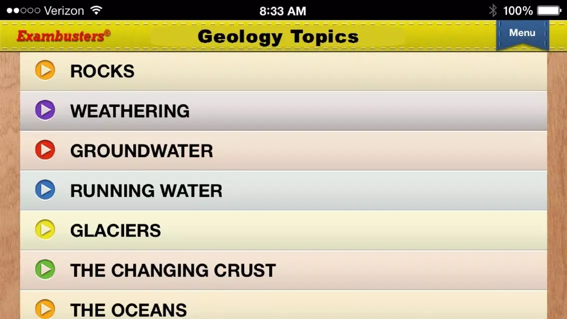 GCSE Geology Prep Flashcards Exambusters スクリーンショット