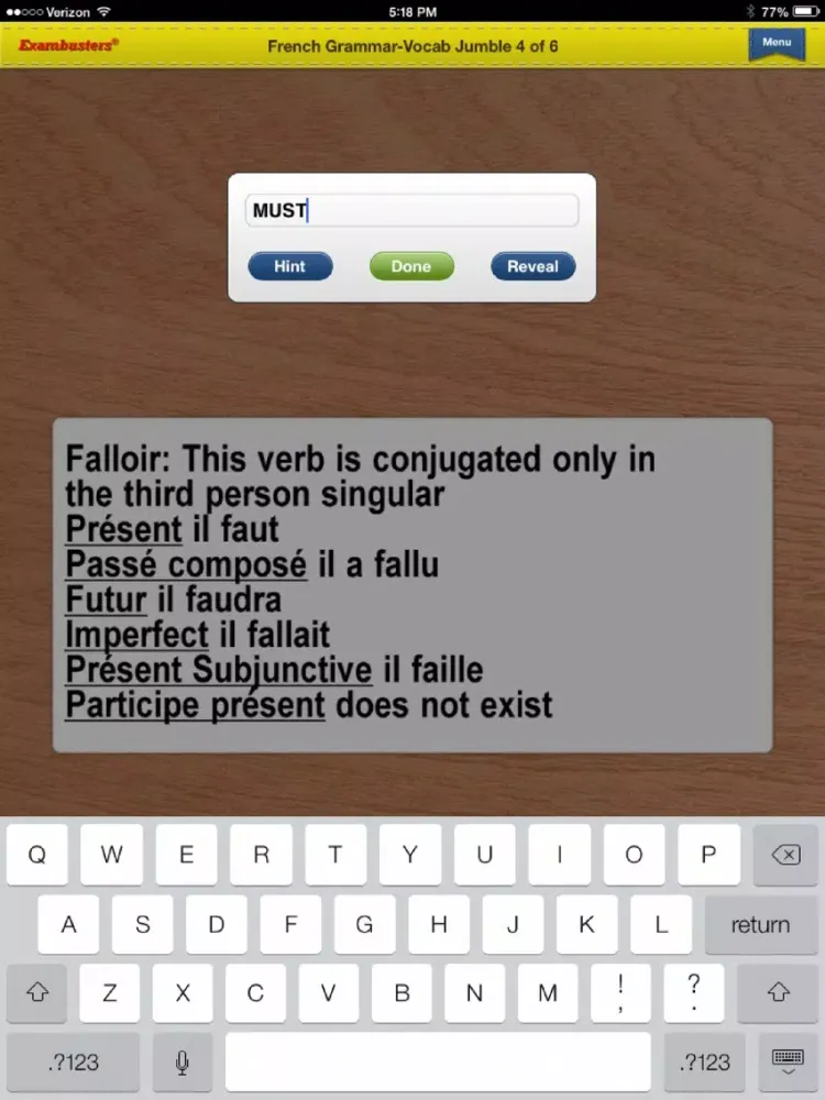 Скриншоты GCSE French Prep Flashcards Exambusters iPad 