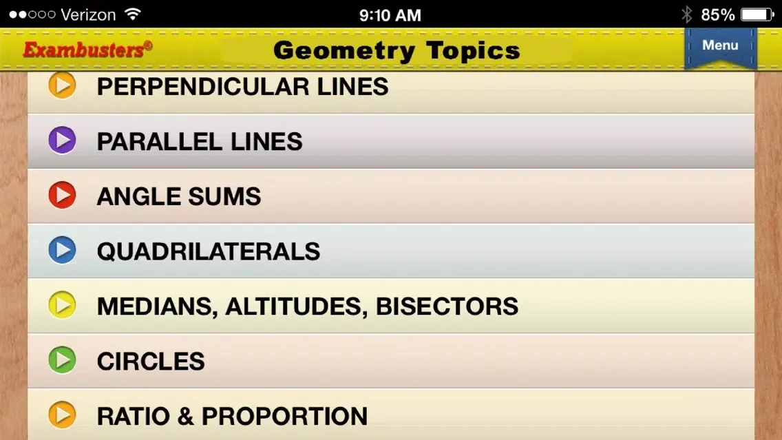 Tangkapan skrin GCSE Maths Prep Flashcards Exambusters