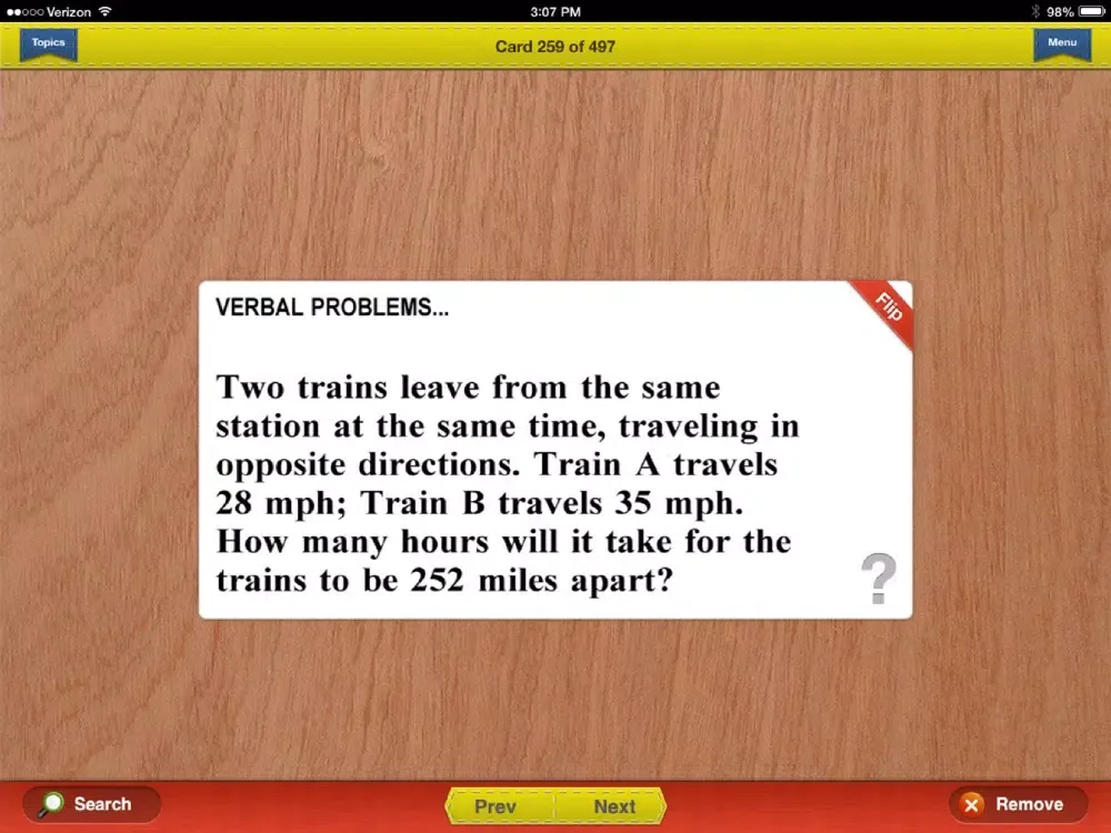 GED Math Prep Flashcards Exambusters iPad 應用截圖
