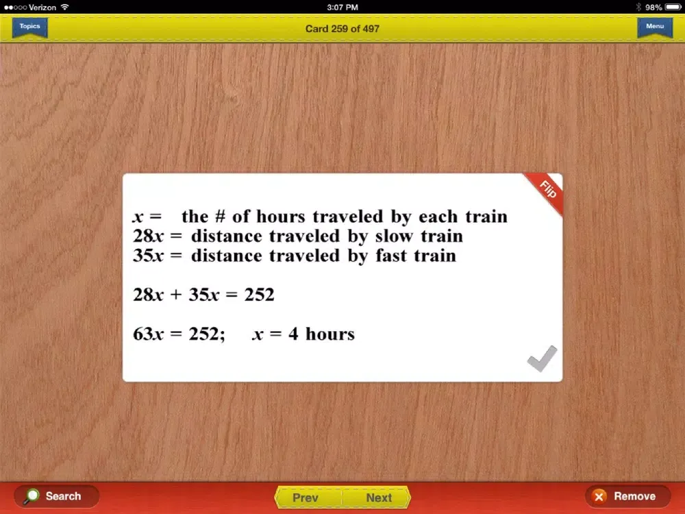 GED Math Prep Flashcards Exambusters iPad 應用截圖