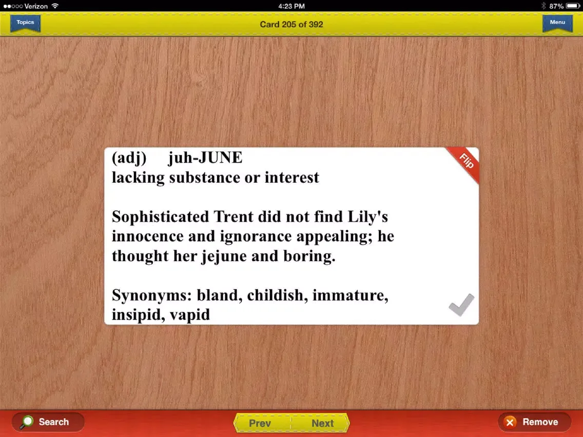 صور GRE Prep Verbal Flashcards Vocabulary Exambusters iPad 