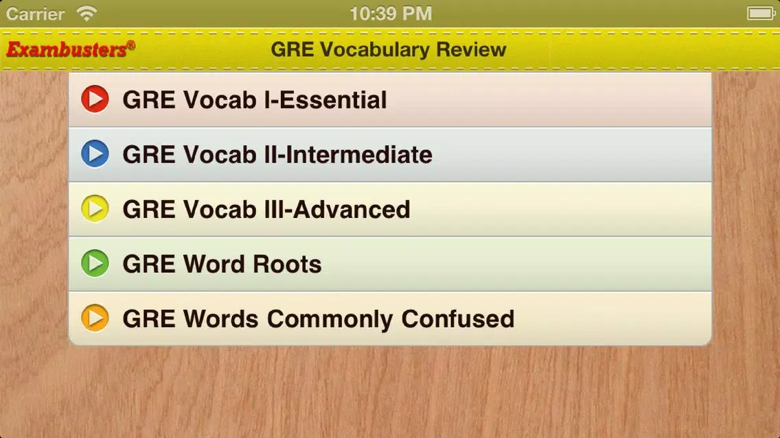صور GRE Prep Verbal Flashcards Vocabulary Exambusters