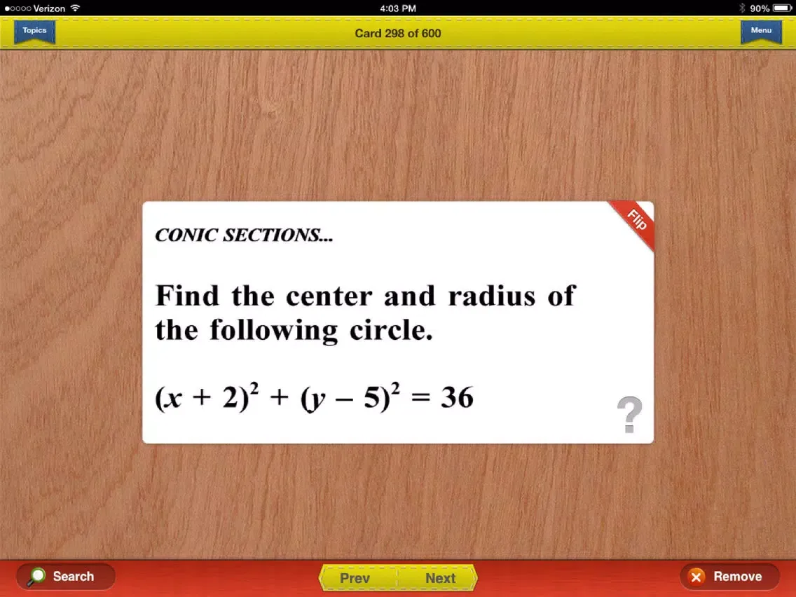 NY Regents Algebra 2-Trig Flashcards Exambusters iPad  スクリーンショット
