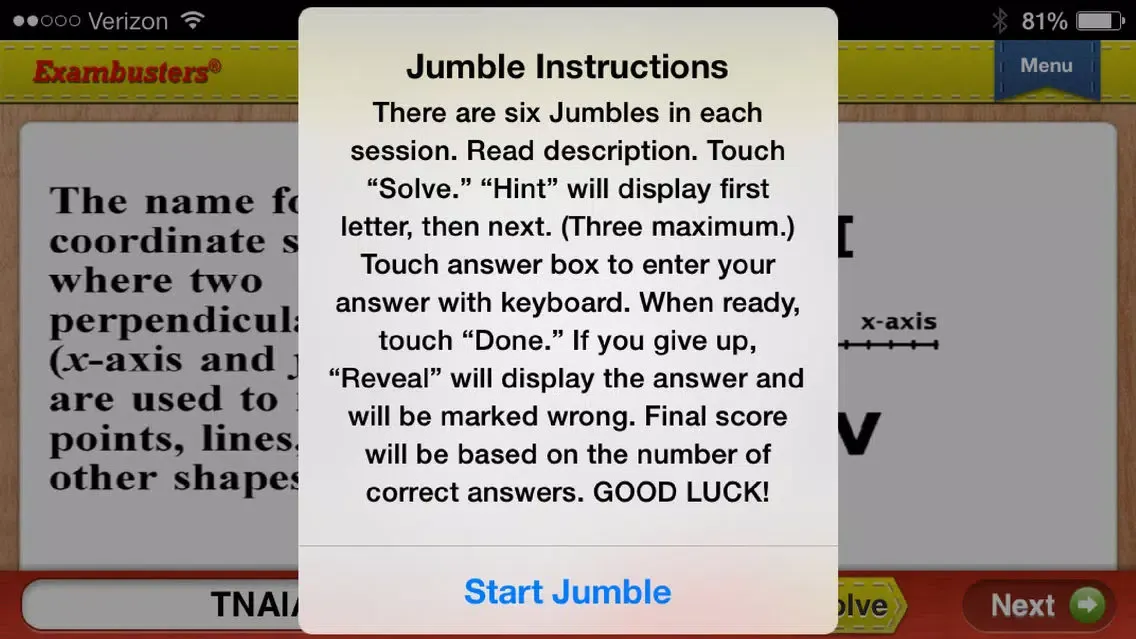 NY Regents Algebra 2-Trig Flashcards Exambusters スクリーンショット