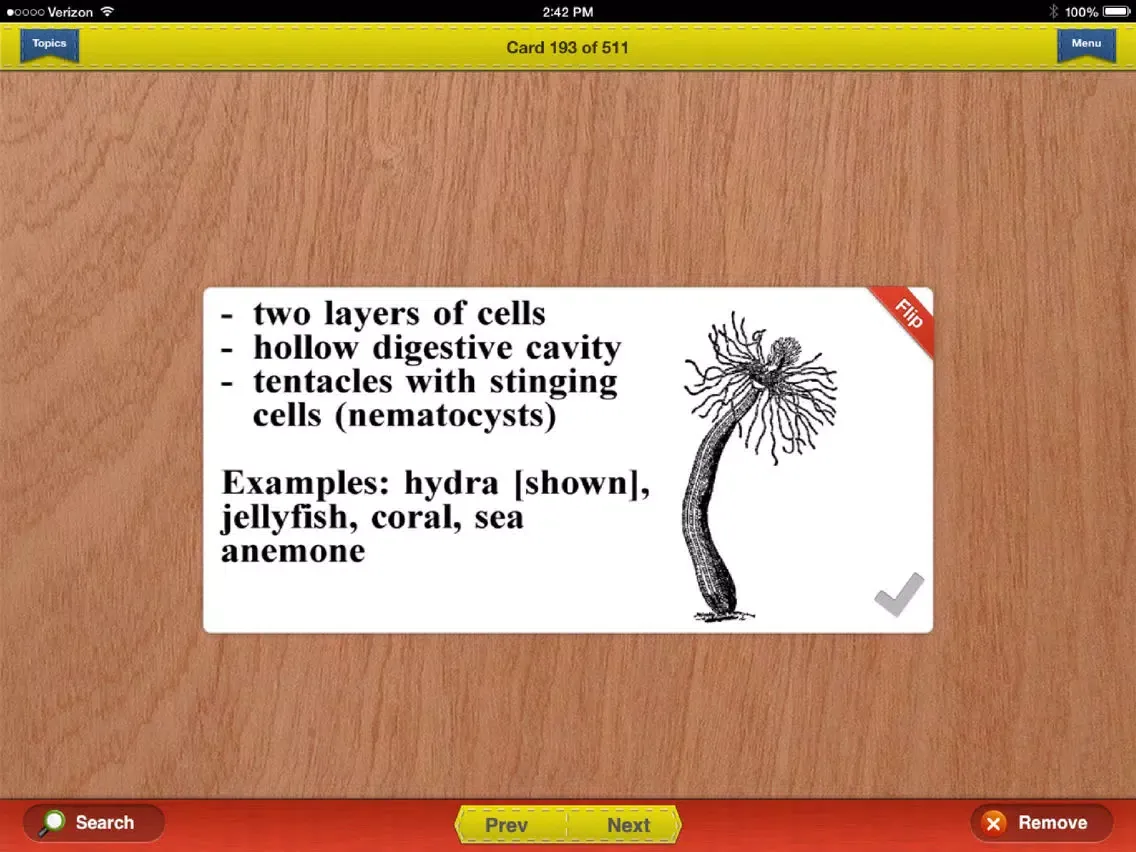 Capturas de tela do NY Regents Biology Prep Flashcards Exambusters iPad 