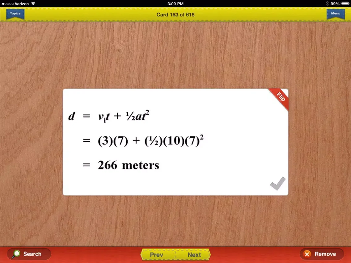 ภาพหน้าจอของ NY Regents Physics Prep Flashcards Exambusters iPad 