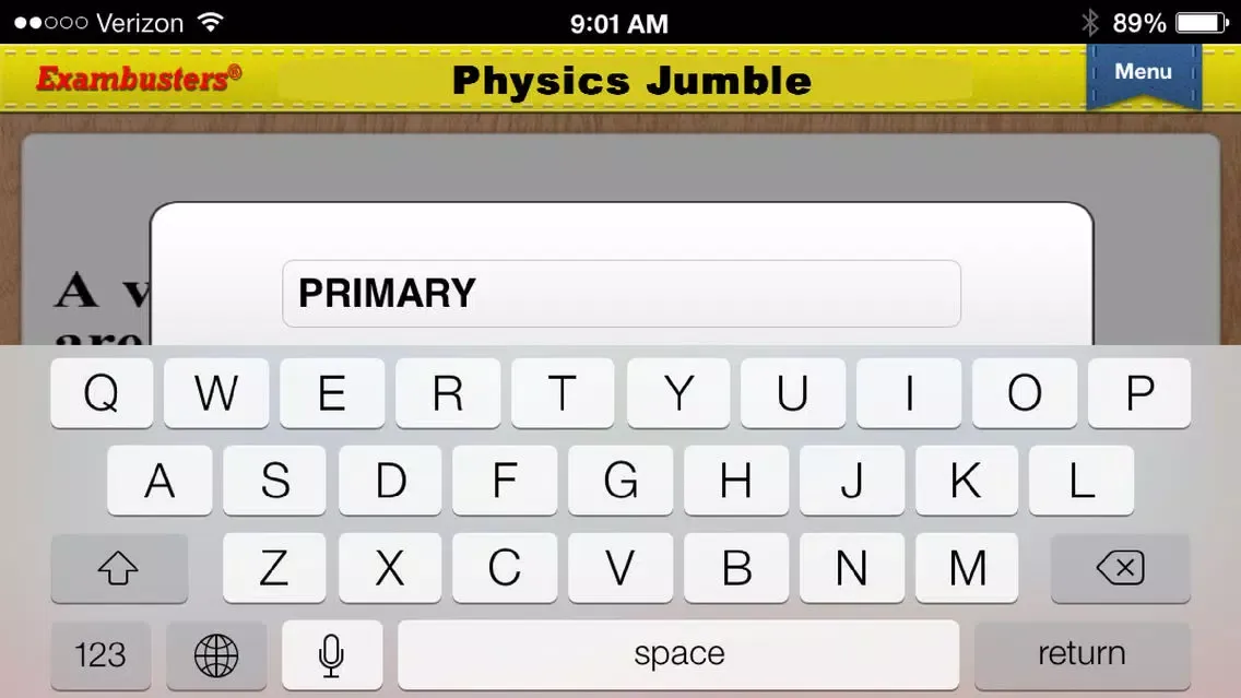 ภาพหน้าจอของ NY Regents Physics Prep Flashcards Exambusters