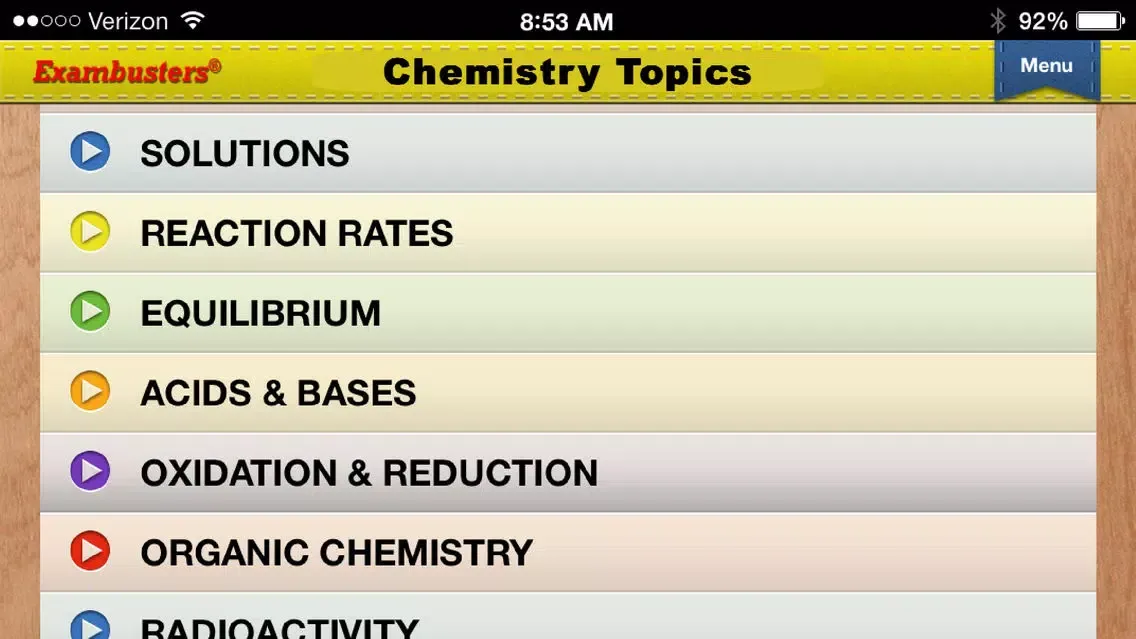 Ảnh chụp màn hình của Praxis II Chemistry Prep Flashcards Exambusters