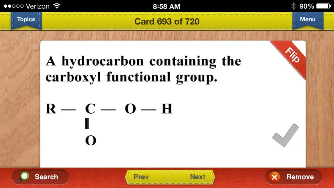 Ảnh chụp màn hình của Praxis II Chemistry Prep Flashcards Exambusters