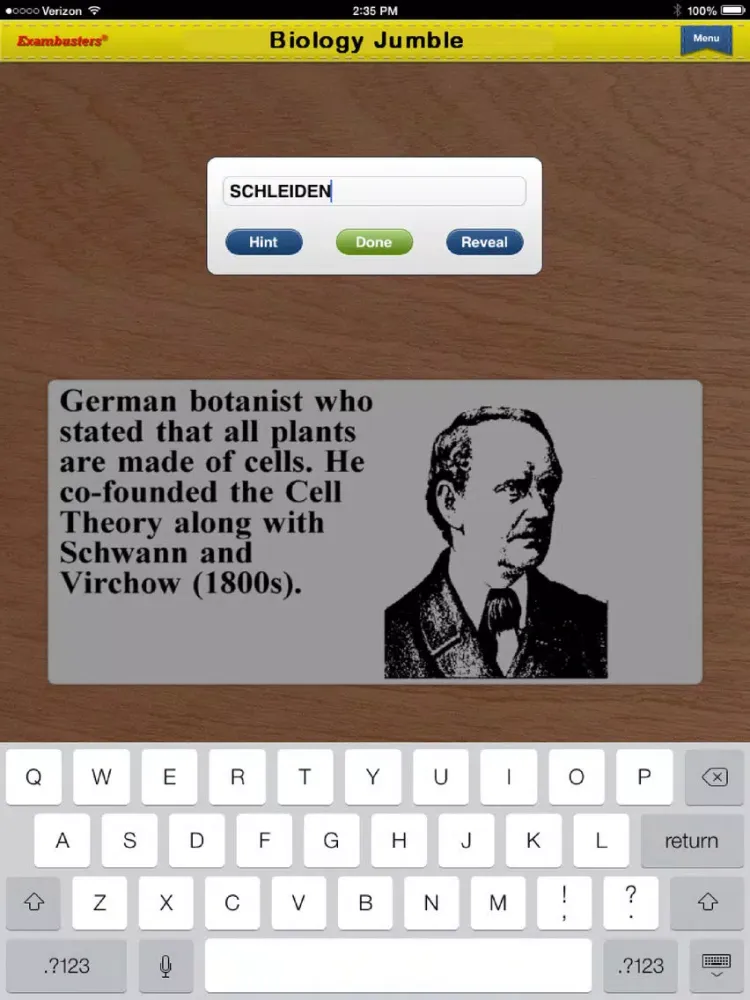 Tangkapan skrin SAT Biology E/M Prep Flashcards Exambusters iPad 