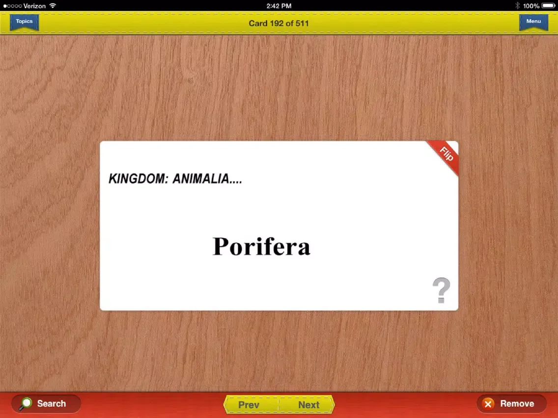 Tangkapan skrin SAT Biology E/M Prep Flashcards Exambusters iPad 