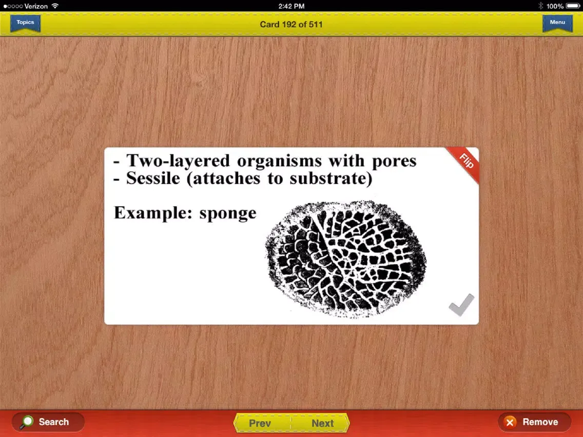 Tangkapan skrin SAT Biology E/M Prep Flashcards Exambusters iPad 