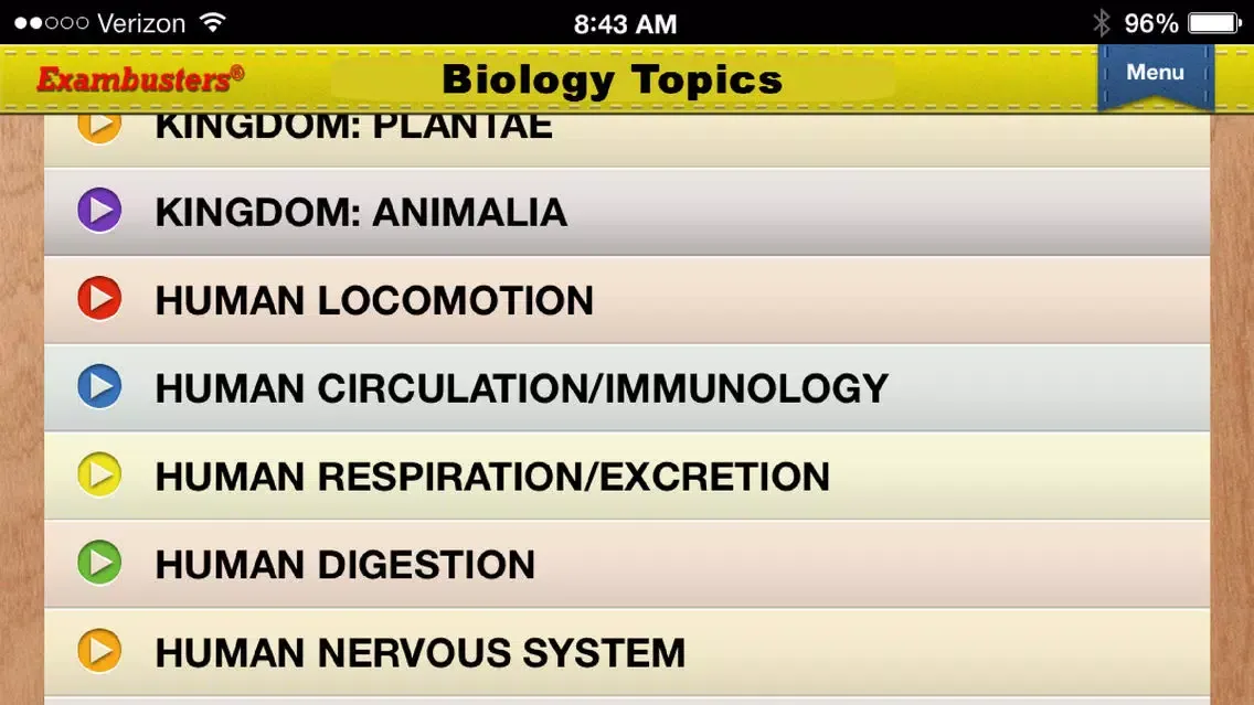Tangkapan skrin SAT Biology E/M Prep Flashcards Exambusters
