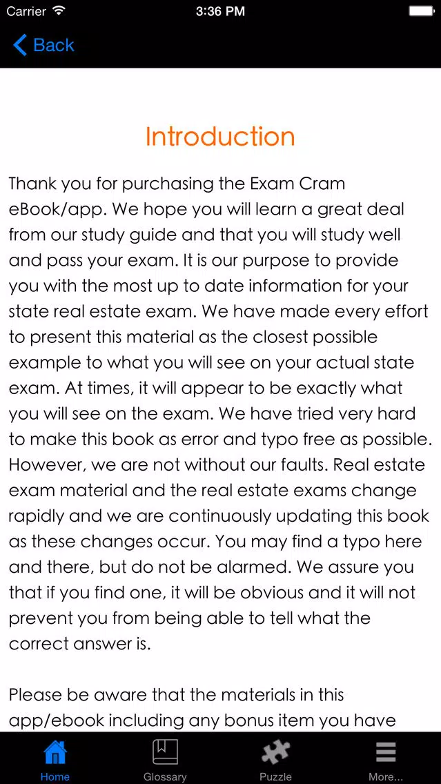 Capturas de pantalla de Maine Pearson VUE Real Estate Agent Exam Prep.